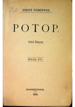 Potop Tom IV, 1886 r.