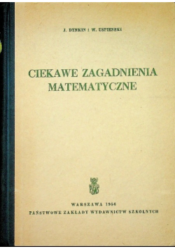 Ciekawe zagadnienia matematyczne