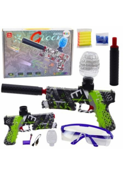 Pistolet glock na kulki żelowe 2w1
