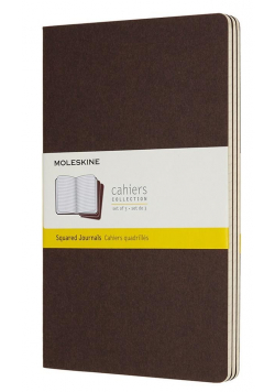 Zestaw 3 zeszytów Cahier Journals 13x21 kratka