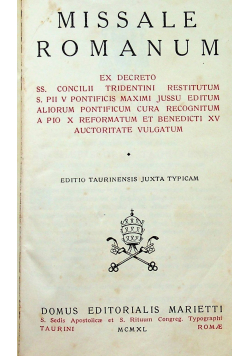 Missale romanum 1940 r