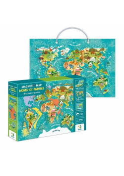 Mapa magnetyczna mapa świata zwierząt