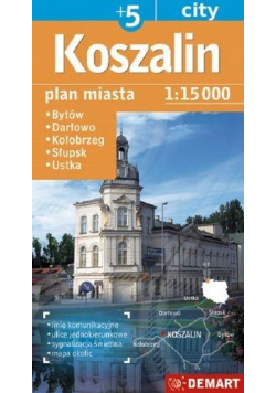 Plan miasta Koszalin/Słupsk +5 1:15 000