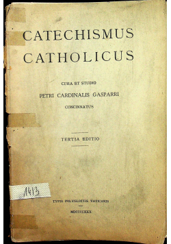 Catechismus Catholicus 1930 r.