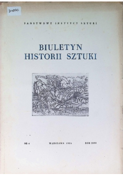 Biuletyn historii sztuki Nr 4 / 56