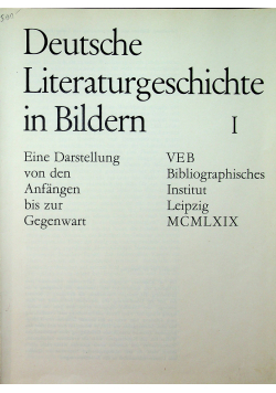 Deutsche Literaturgeschichte in Bildern 1