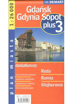 Gdańsk Gdynia Sopot plus 3 1:26 000 plan miasta
