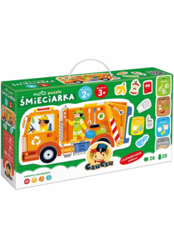 Moto puzzle Śmieciarka 2+, 3+