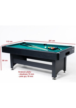 Gamesson bilard Harvard Black Pool Table