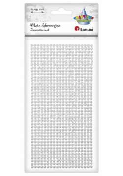 Mata dekoracyjna Perełki białe 800szt