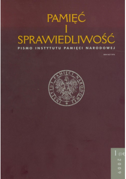 Pamięć i sprawiedliwość 1/14/2009