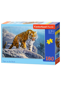 Puzzle Tiger on the Rock 180