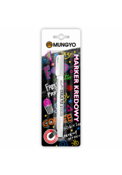 Marker kredowy MUNGYO biały na blistrze