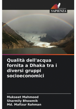 Qualità dell'acqua fornita a Dhaka tra i diversi gruppi socioeconomici