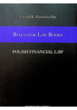 Białystok Law Books Polish Financial Law
