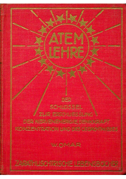 Atem Lehre 1922 r.