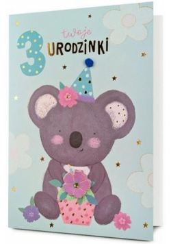 Karnet B6 Urodziny 3