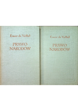 Prawo narodów, Tom I i II