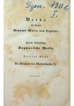Werke des heiligen alphons Maria von Liguori 1845 r.