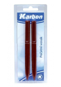 Wosk/lak czerwony 2szt KARBON