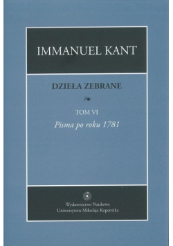 Kant Dzieła zebrane Tom VI