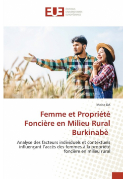 Femme et Propriété Foncière en Milieu Rural Burkinabè