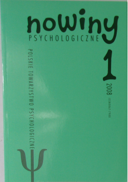 Nowiny psychologiczne 1