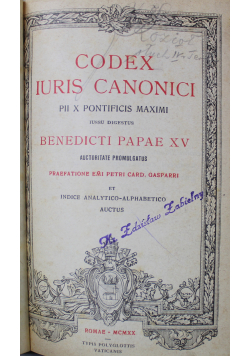 Codex Iuris Canonici 1920 r.