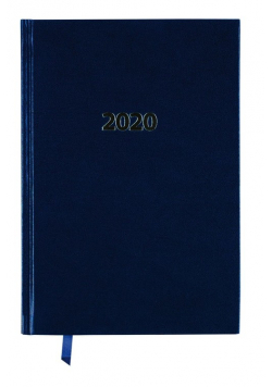 Kalendarz 2020 A5 książkowy dzienny granatowy