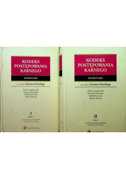 Kodeks postępowania karnego 2 tomy