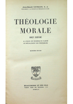 Theologie morale 1944 r.