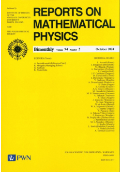 Reports On Mathematical Physics 94/2 - Polska