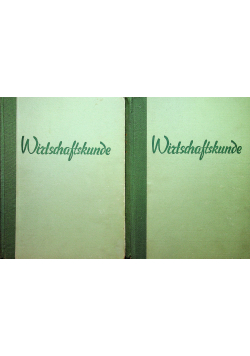Wirtschaftskunde 2 tomy 1930 r.