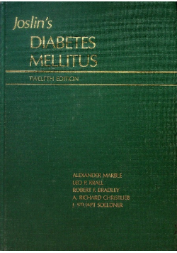 Joslin's Diabetes Mellitus