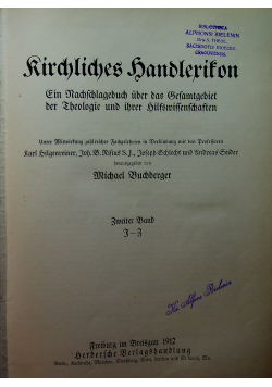 Kirchliches Handleriton 1912 r.