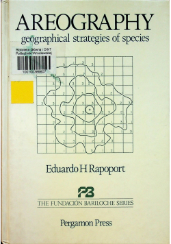 Areography geographical strategies of species