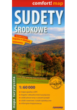 Sudety Środkowe 1:60 000, mapa turystyczna laminowana