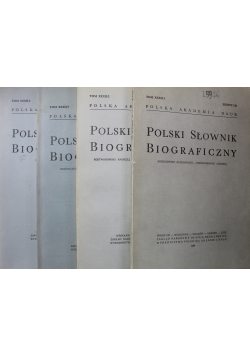 Polski słownik biograficzny tom XXXII 4 zeszyty