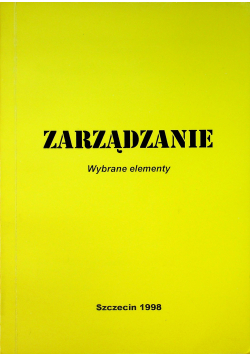 Zarządzanie Wybrane elementy