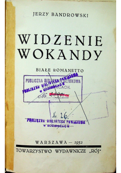 Widzenie wokandy 1932 r.