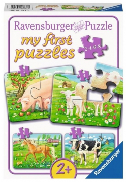 Puzzle 2/4/6/8 Zwierzęta na farmie