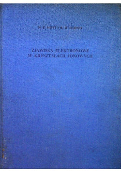Zjawiska elektronowe w kryształach jonowych