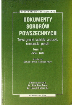 Dokumenty Soborów Powszechnych Tom III