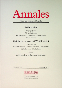 Annales Histoire Sciences Sociales 2017