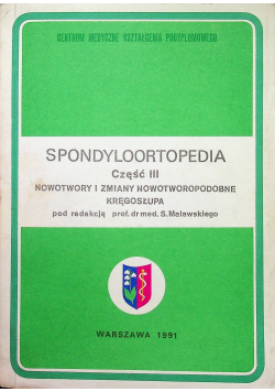 Spondyloortopedia część 3