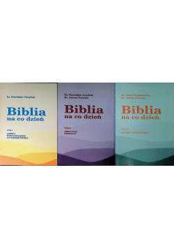 Biblia na co dzień Tom I do III