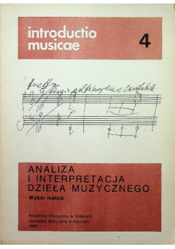 Analiza i interpretacja dzieła muzycznego