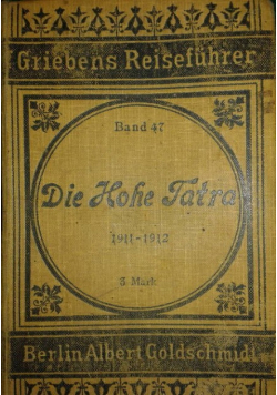Die hohe tatra 1910 r.