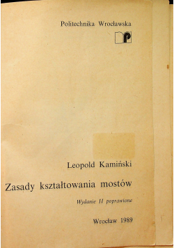 Zasady kształtowania mostów
