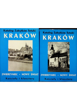 Katalog zabytków sztuki Kraków Zwierzyniec - Nowy Świat 2 książki